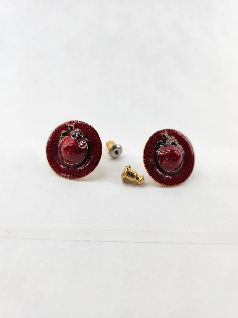Red Hat Society Earring Stud Set